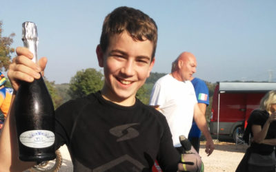 il campione brinda con Ca San Vito